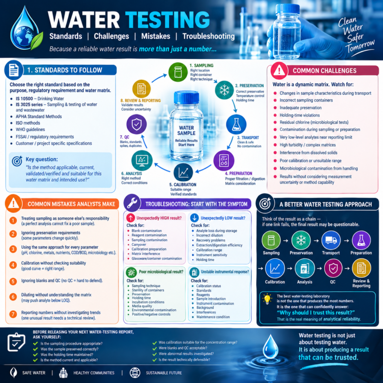 Water testing Challenges , mistake , and Trouble shooting _Linkedin post